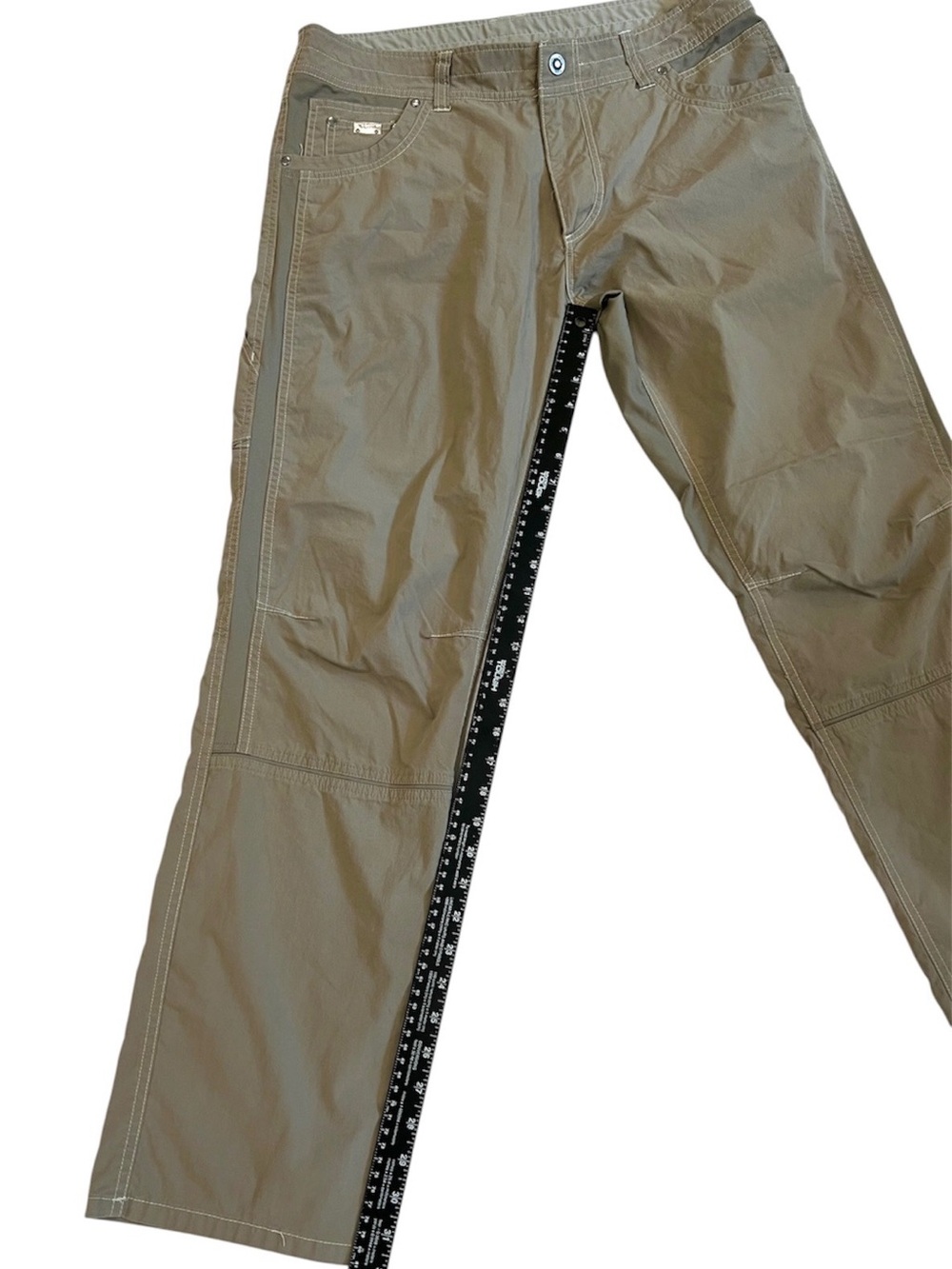 Kuhl Free Radikl Pants Mens 36x32 Dark Khaki Hiking Climbing Stretch Outdoor - Picture 6 of 11